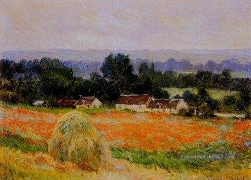 Haystack à Giverny Claude Monet Peinture à l'huile